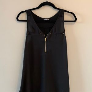 Black with gold detail tank from Express